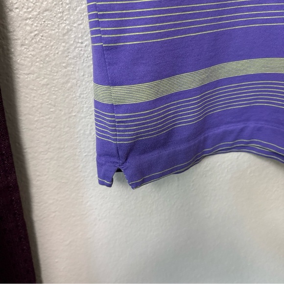 #720 Tiger Woods Purple/Green Golf Shirt Size Medium - Picture 4 of 11